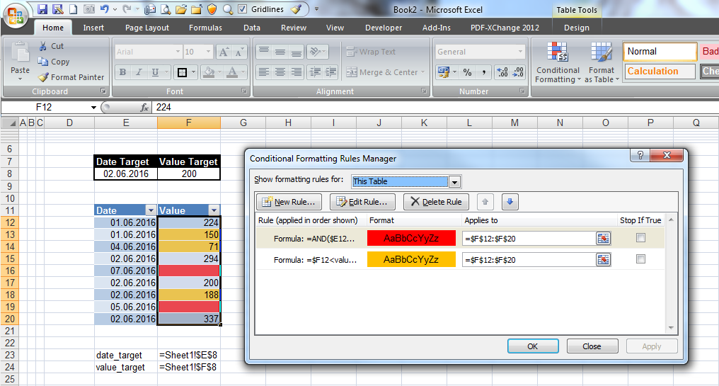 Conditional formatting excel 2016 to make red - polrepure